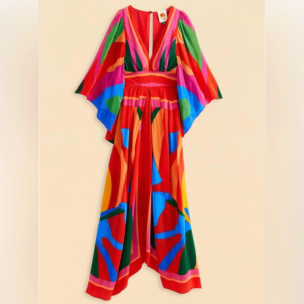 FARM Rio Multicolor Midi Dress - Picture 9 of 9